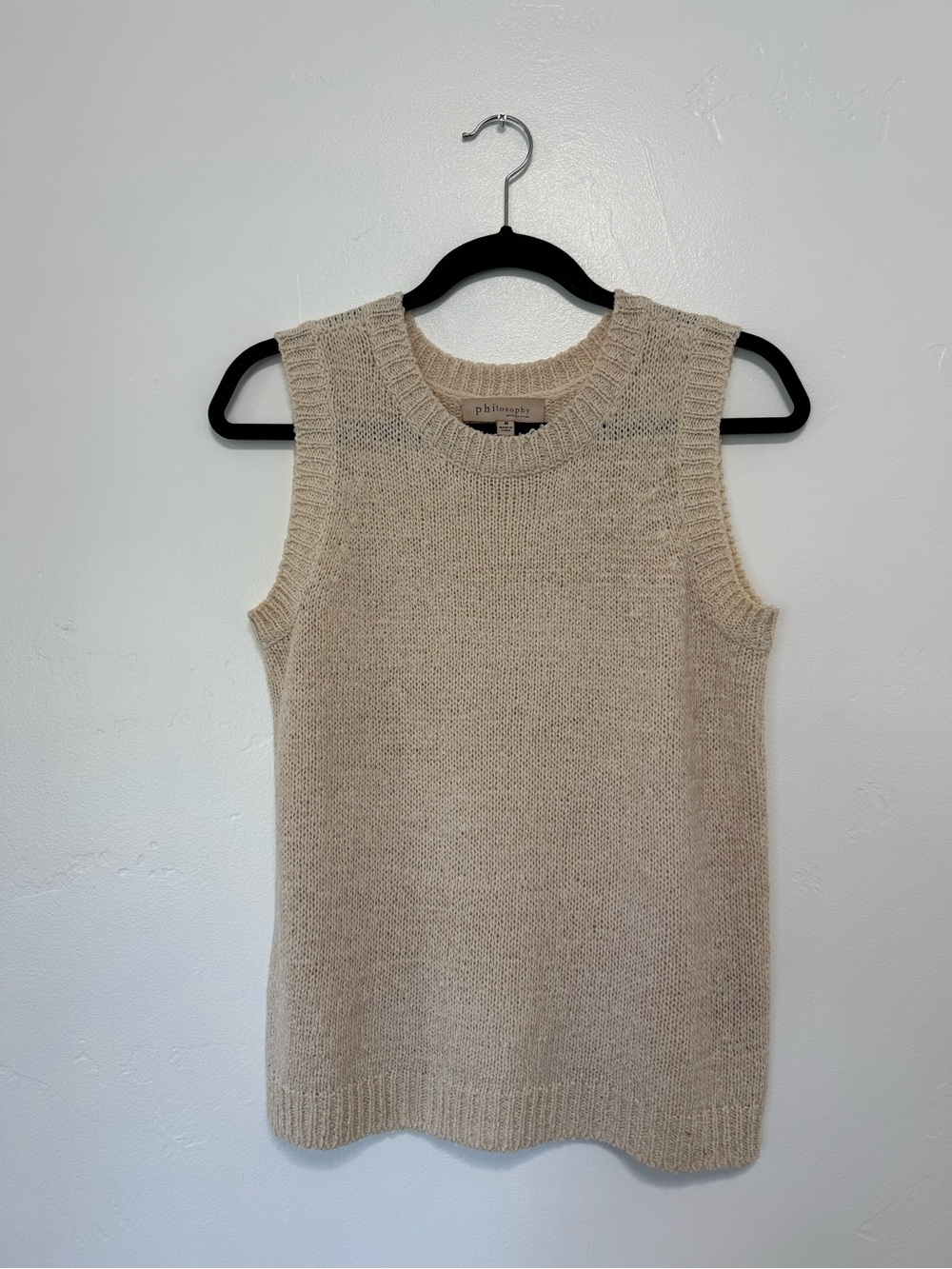Philosophy Sleeveless Knit Sweater